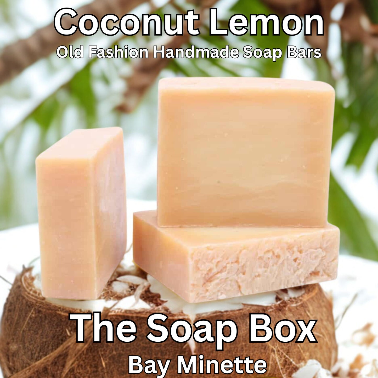 Coconut Lemon-Natural Handmade Cold Processed Soap Bar