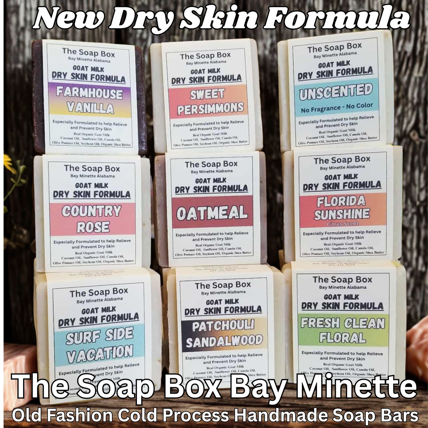 Dry Skin Formula Goat Milk Soap -9 Different Scents- Mix or Match