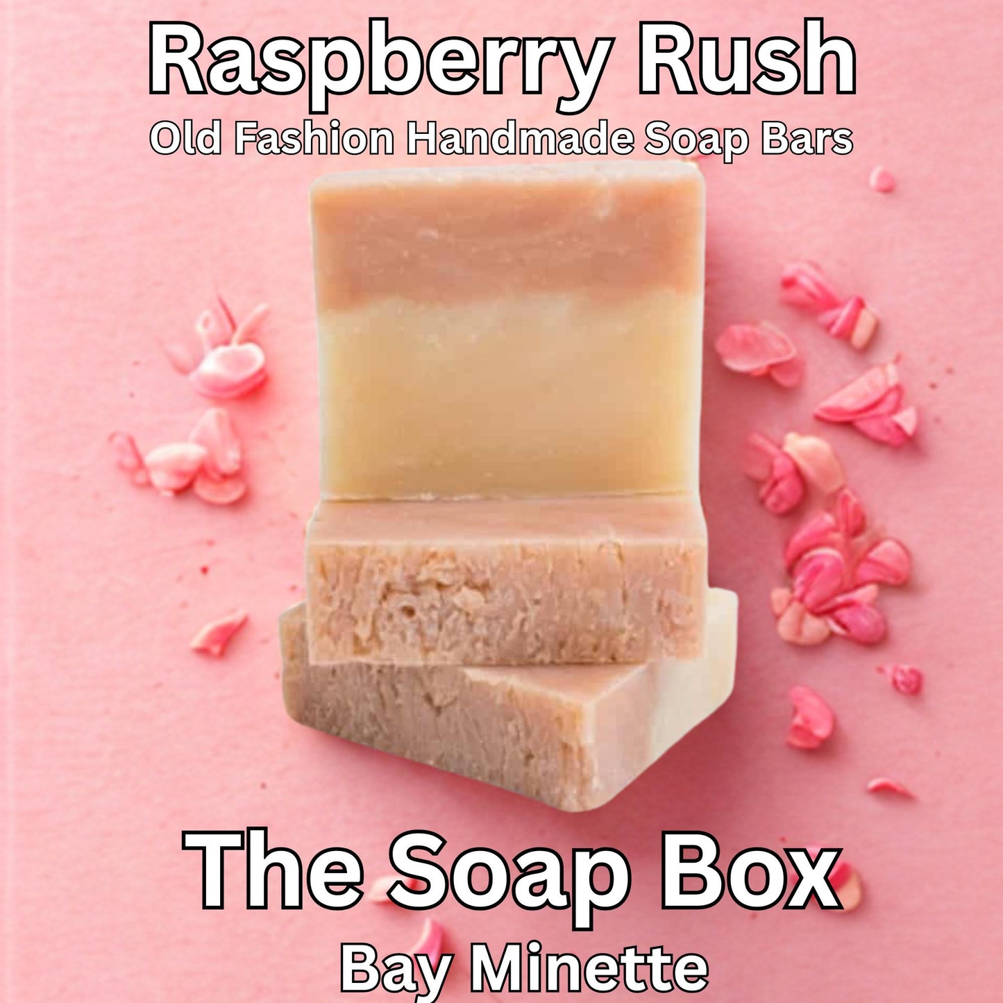 Raspberry Rush- natural Handmade, Cold Processed Soap Bar