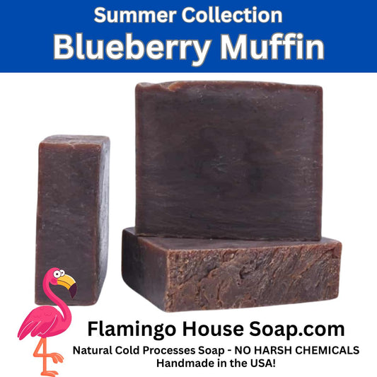 Blueberry Muffin -Natural  Handmade Cold Processed Soap Bar.