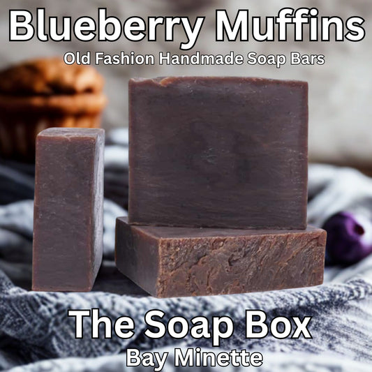 Blueberry Muffin -Natural  Handmade Cold Processed Soap Bar.