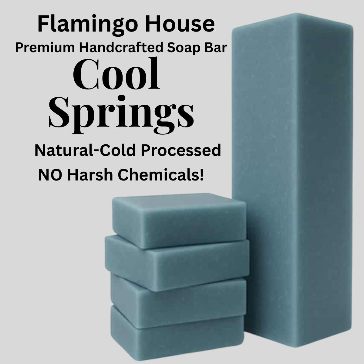 Cool Springs -Natural- Handmade-Cold Processed Soap Bar
