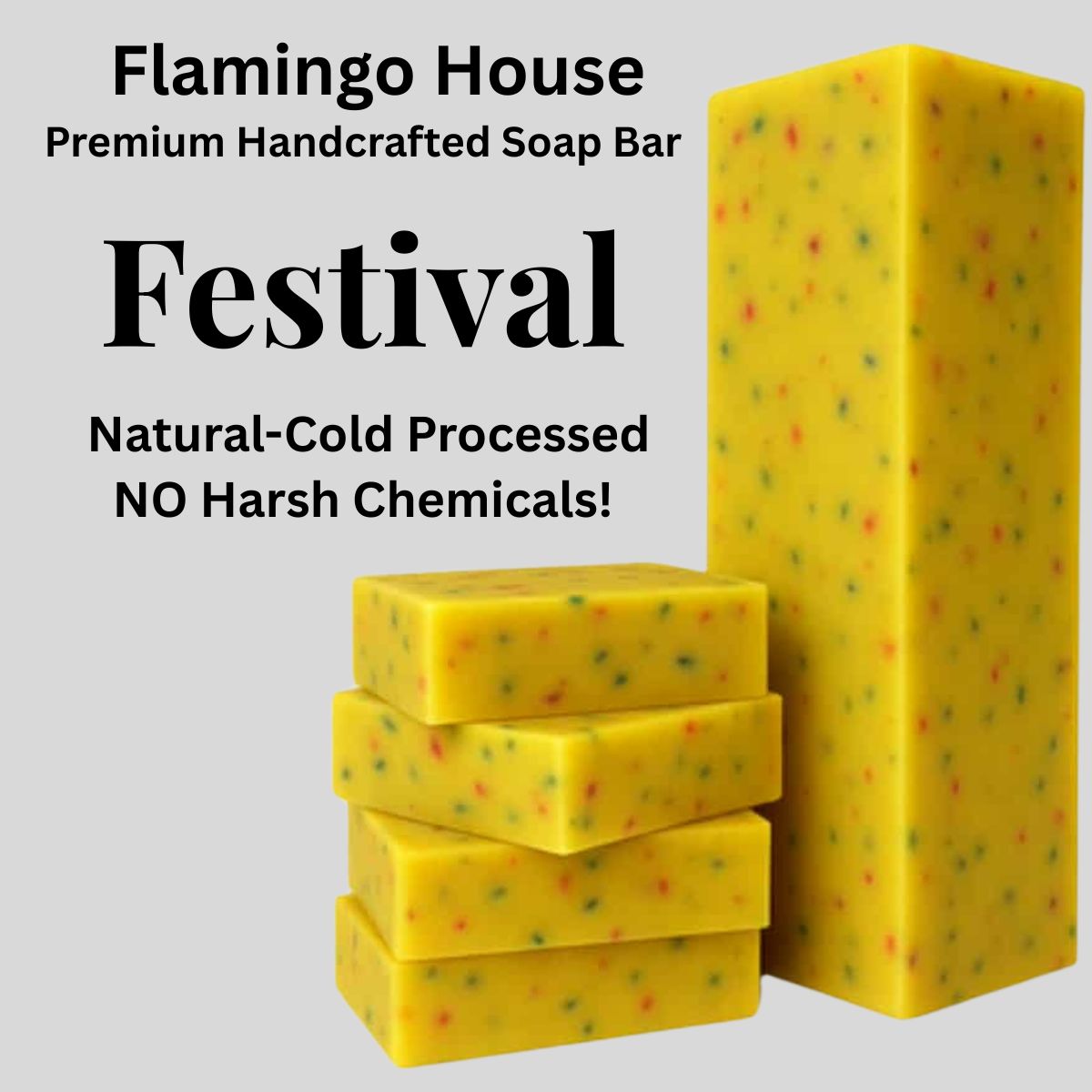 Festival -Natural Handmade-Cold Processed Soap Bar