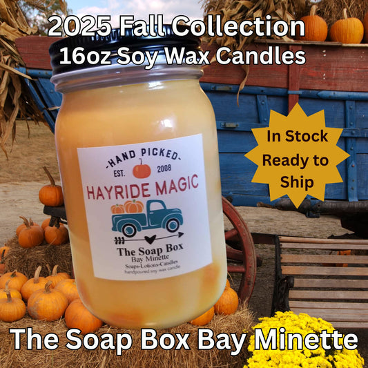 16 oz Hayride Magic Hand-Poured Soy Candle