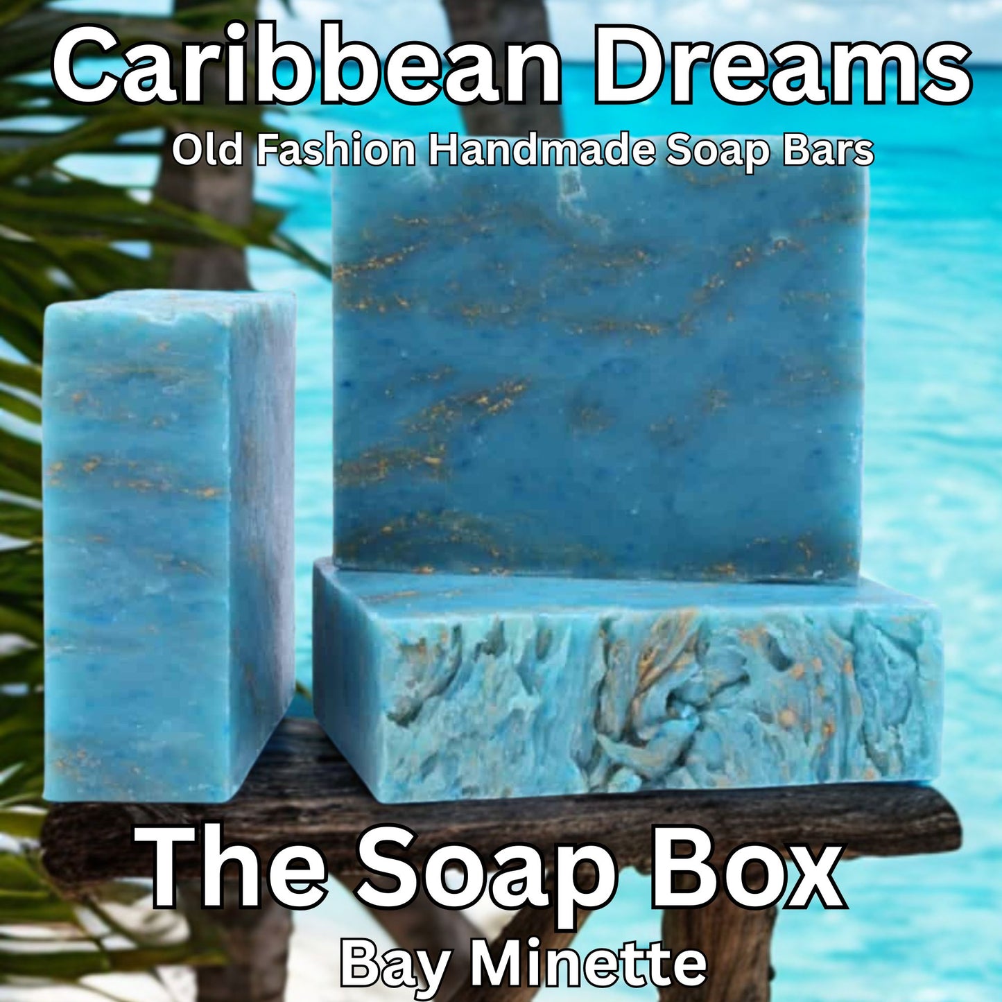 Caribbean Dreams-Natural Artisan Style Handmade Cold Processed Soap Bar