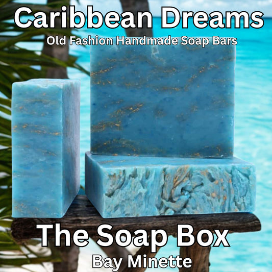 Caribbean Dreams-Natural Artisan Style Handmade Cold Processed Soap Bar