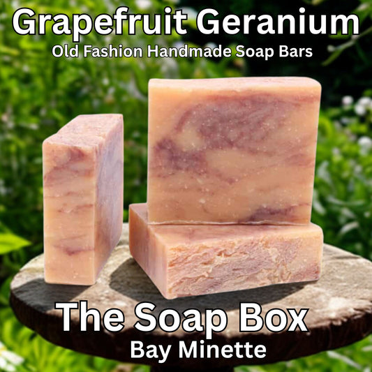 Grapefruit Geranium-Natural Handmade Cold Processed Soap Bar