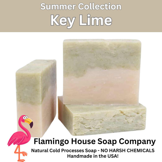 Key Lime- Natural Handmade Cold Processed Soap Bar.