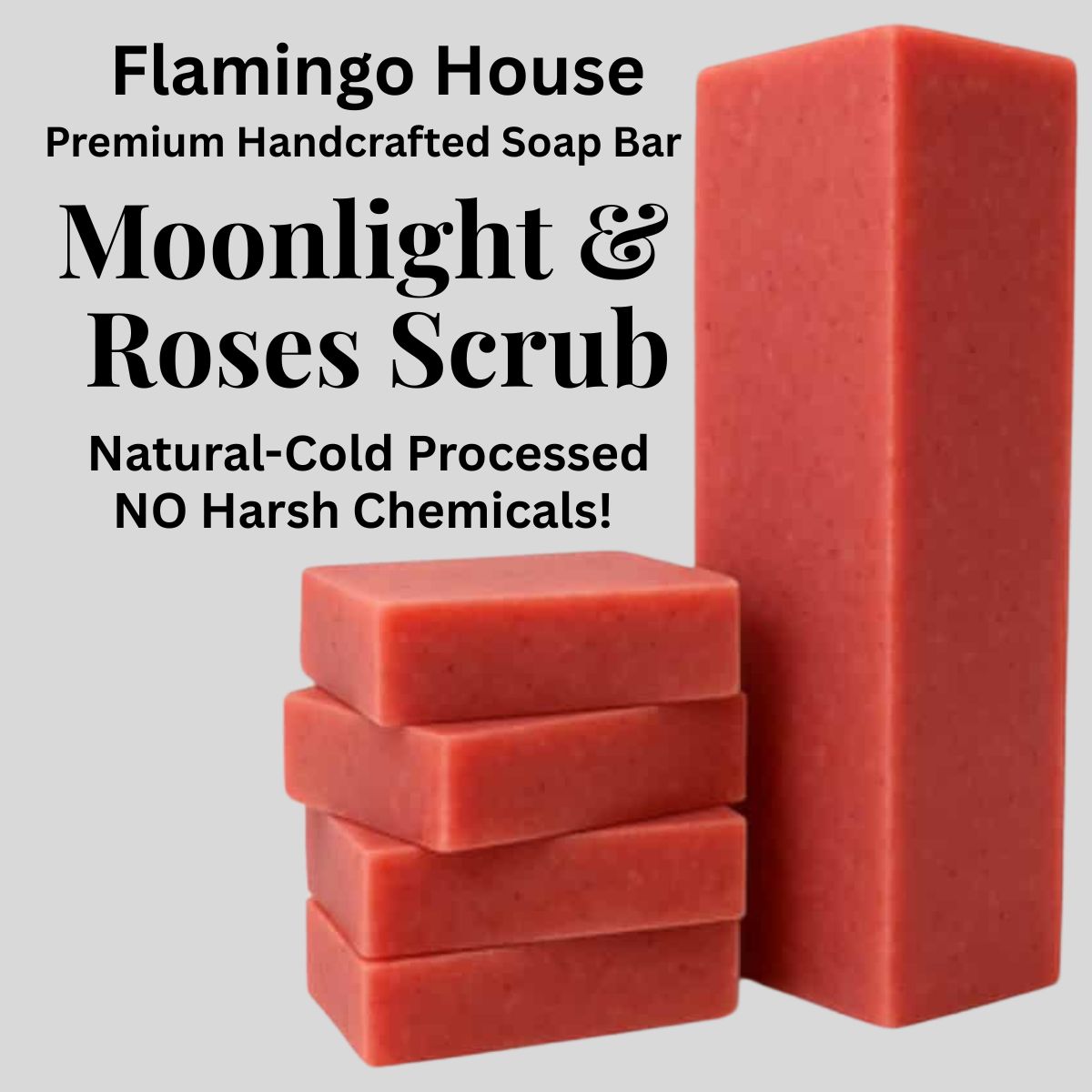 Moonlight & Roses Scrub Handmade Soap Bar