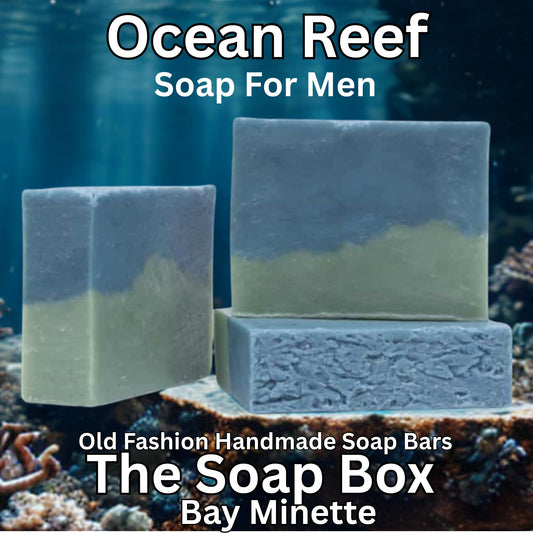 Ocean Reef- Natural, Handmade, Cold Processed Soap Bar.