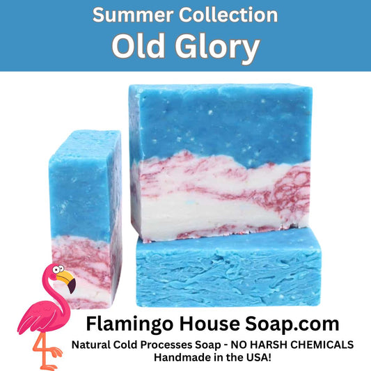Old Glory-Natural Handmade Cold Processed Soap Bar.