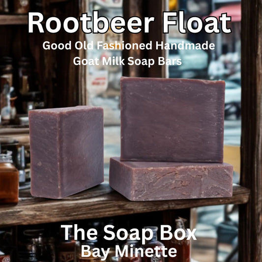 Rootbeer Float-GOAT MILK SOAP Natural, Handmade, Cold Processed Soap Bar.