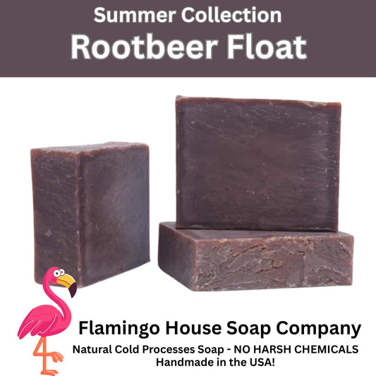 Rootbeer Float-GOAT MILK SOAP Natural, Handmade, Cold Processed Soap Bar.
