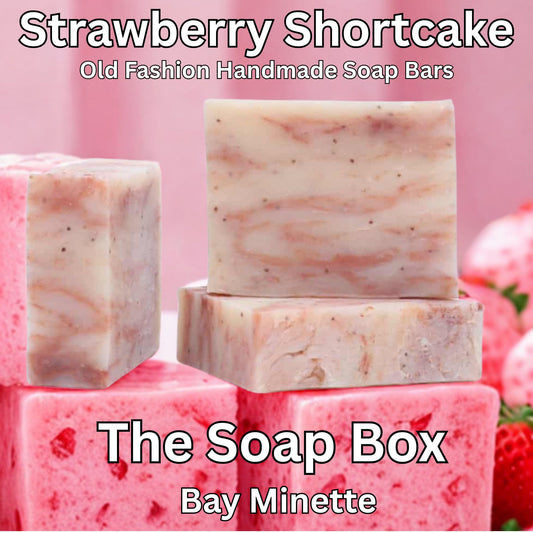 Strawberry Shortcake -Natural Handmade Cold Processed Soap Bar